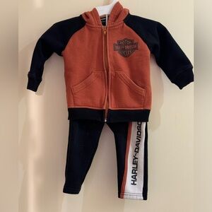 Harley Davidson- 2 Piece Infant Fleece Hoodie Jog Set